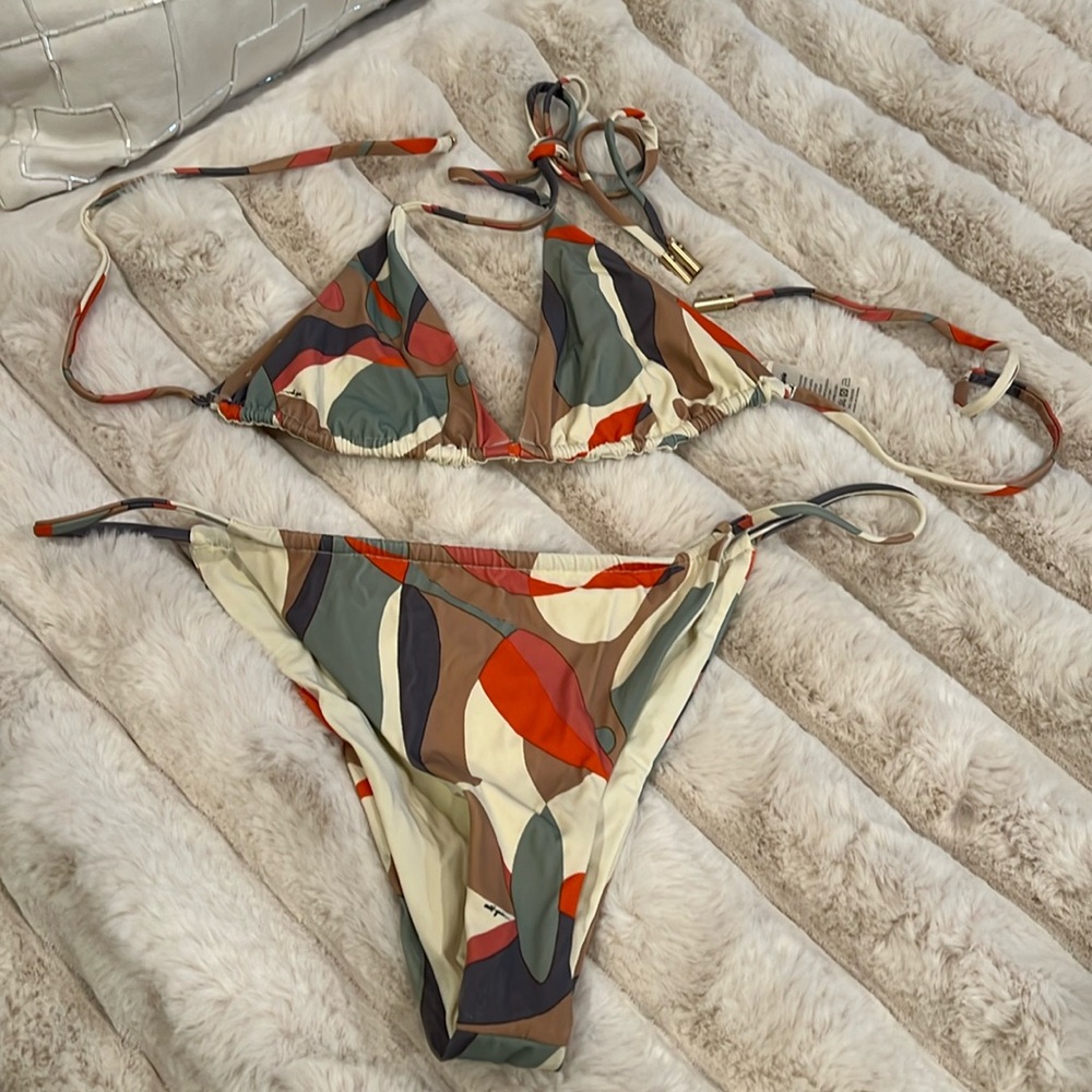 Cult Gaia Multicolor Bikini Set